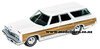 1/64 Chev Caprice Station Wagon (1973, white & brown)