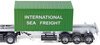 1/50 Mercedes Actros 2048 Prime Mover & Semi Container Trailer "International Sea Freight"