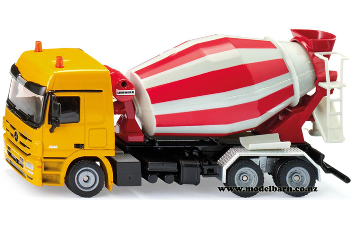 1/50 Mercedes Actros 2648 Concrete Mixer (yellow, red & white)
