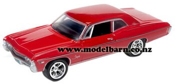 1/64 Chev Impala Coupe (1968, red)-chevrolet-and-gmc-Model Barn