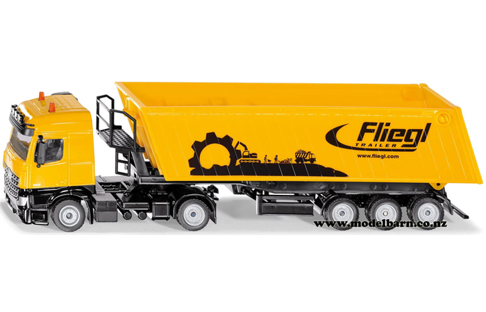 1/50 Mercedes Arocs 2645 Prime Mover with Fliegl Semi Tip Trailer