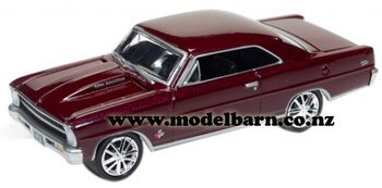 1/64 Chev Nova SS (1967, dark red)-chevrolet-and-gmc-Model Barn