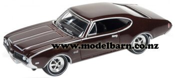 1/64 Oldsmobile Cutlass 442 (1969, dark brown)-oldsmobile-Model Barn