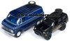1/64 Chev G20 Van (1976, blue) & Jeep Cherokee XJ Set
