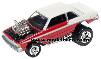 1/64 Chev Malibu Hot Rod (1981, red & white)-chevrolet-and-gmc-Model Barn