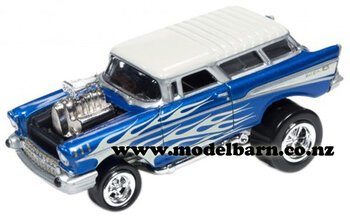 1/64 Chev Nomad Hot Rod (1957, blue & white)-chevrolet-and-gmc-Model Barn