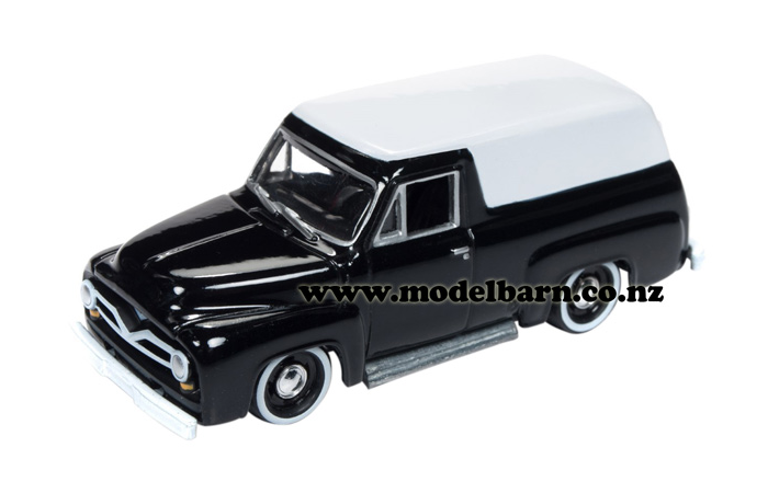 1/64 Ford Panel Van (1955, black & white)