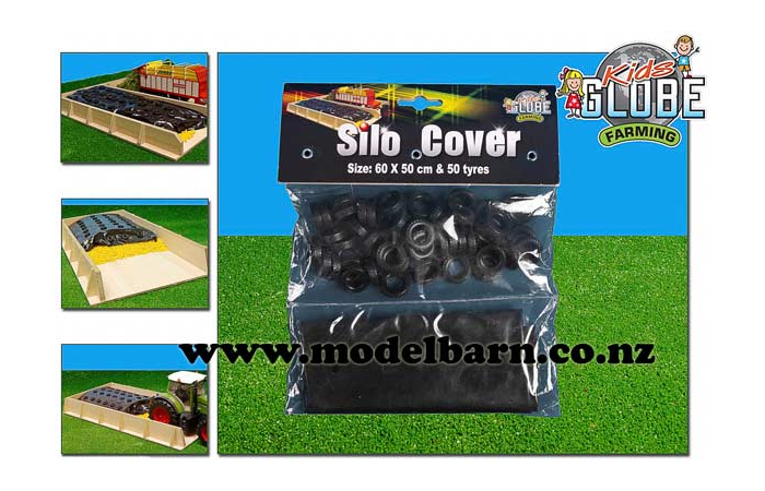 1/32 Silage Stack Cover & 50 Tyres