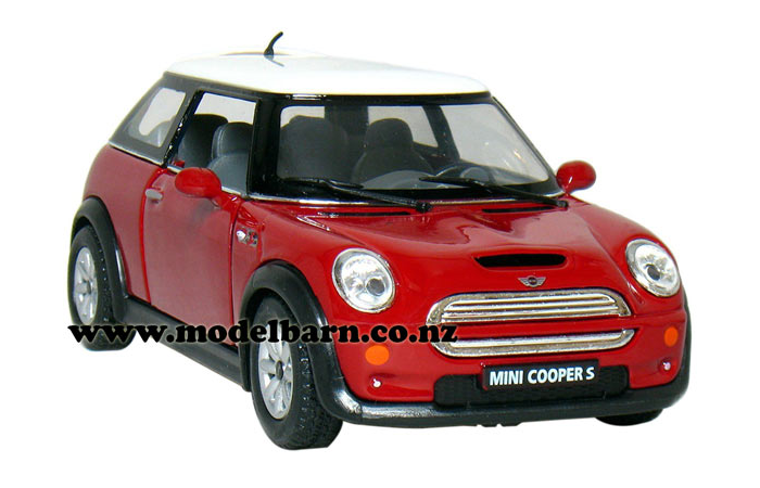 1/28 Mini Cooper S (red & white)