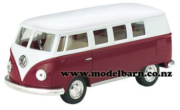 1/32 VW Kombi Bus (1962, maroon & white)-volkswagen-Model Barn