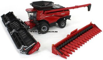1/64 Case IH AF11 Axial-Flow Combine Harvester on duals with 2 Heads-farm-equipment-Model Barn