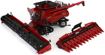 1/32 Case IH 9260 Axial-Flow Combine Harvester on Tracks with Corn & Grain Heads-farm-equipment-Model Barn