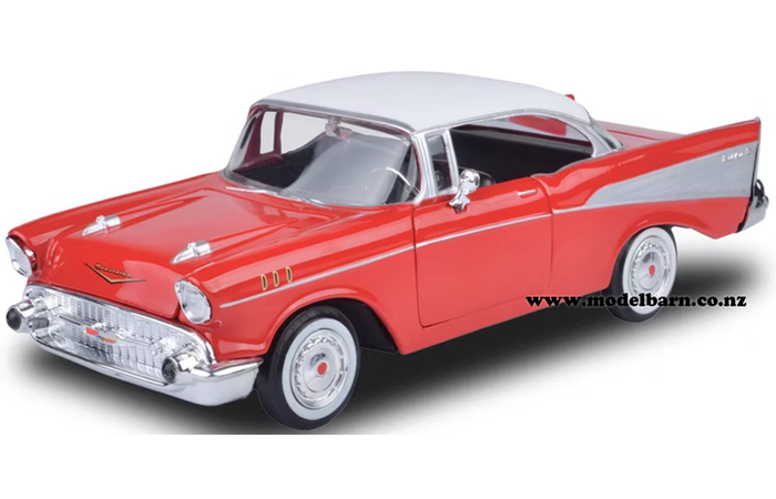 1/24 Chev Bel Air Coupe (1957, red & white)
