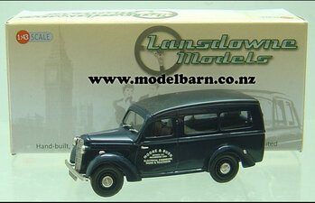 1/43 Bedford Utilicon Loadspeaker Van "Moore & Bush" (1947, blue)-other-vehicles-Model Barn