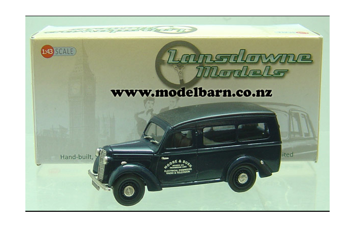 1/43 Bedford Utilicon Loadspeaker Van "Moore & Bush" (1947, blue)