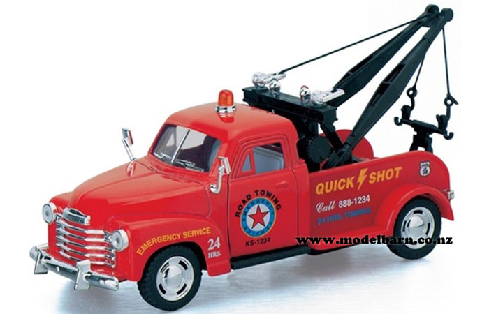 1/38 Chev 3100 Pick-Up Tow Truck (1953, red)