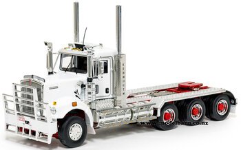 1/50 Kenworth C509 Tri-Drive Prime Mover (White & Red)-trucks-and-trailers-Model Barn
