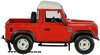 1/32 Land Rover Defender 90 with Canopy (red & silver)