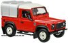 1/32 Land Rover Defender 90 with Canopy (red & silver)
