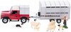 1/32 Land Rover Defender 90 & Ifor Williams Livestock Trailer Sheep Farmer Set