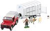 1/32 Land Rover Defender 90 & Ifor Williams Livestock Trailer Sheep Farmer Set
