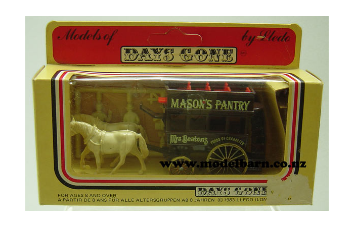 Double-Decker Bus & 2 Horses "Mason's Pantry" (106mm)