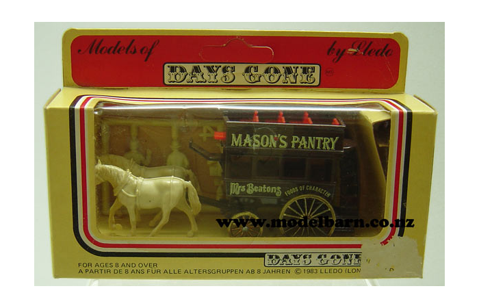 Double-Decker Bus & 2 Horses "Mason's Pantry" (106mm)