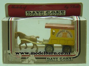 Delivery Van & Horse "Windmill Bakery." (93mm)-horse-drawn-vehicles-Model Barn