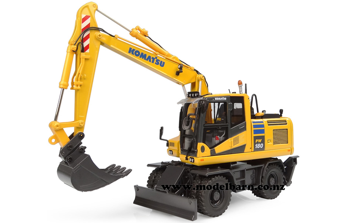 1/50 Komatsu PW180-11 Wheel Excavator with Bucket & Hammer
