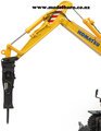 1/50 Komatsu PW180-11 Wheel Excavator with Bucket & Hammer