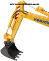 1/50 Komatsu PW180-11 Wheel Excavator with Bucket & Hammer