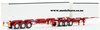 1/50 Freighter Eziliner B-Double Trailer Set (white & red)