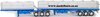 1/50 Freighter Flat Top B-Double Trailer Set (metallic blue)