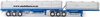 1/50 Freighter Flat Top B-Double Trailer Set (metallic blue)