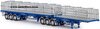 1/50 Freighter Flat Top B-Double Trailer Set (metallic blue)