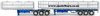 1/50 Freighter Flat Top B-Double Trailer Set (blue & white)
