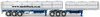 1/50 Freighter Flat Top B-Double Trailer Set (blue & white)