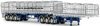 1/50 Freighter Flat Top B-Double Trailer Set (blue & white)