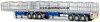 1/50 Freighter Flat Top B-Double Trailer Set (blue & white)