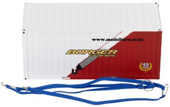 1/50 20ft Metal Shipping Container "Borger Cranes 45 Years"-other-items-Model Barn