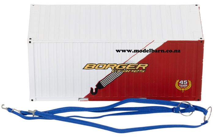 1/50 20ft Metal Shipping Container "Borger Cranes 45 Years"