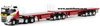 1/50 Volvo FH4 & Freighter Flat Top B-Double Trailer Set "Borger Cranes"