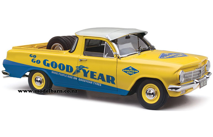 1/18 Holden EH Ute (yellow & blue) "Goodyear"