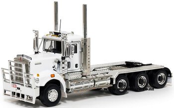 1/50 Kenworth C509 Tri-Drive Prime Mover (White & Black)-trucks-and-trailers-Model Barn