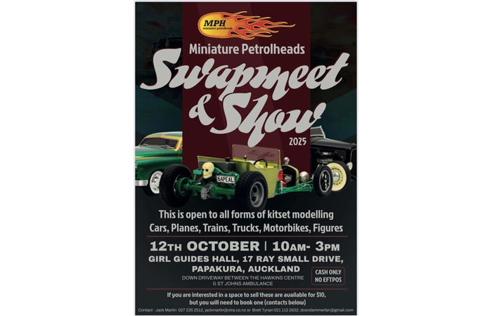 Miniature Petrolheads Swap Meet & Show October 12 2025