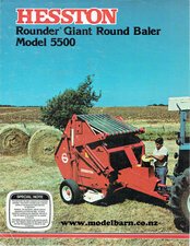 Hesston 5500 Giant Round Baler Sales Brochure-hesston-Model Barn