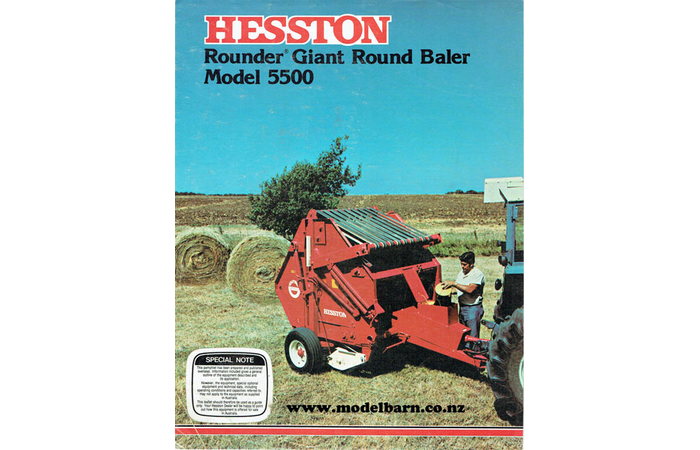 Hesston 5500 Giant Round Baler Sales Brochure