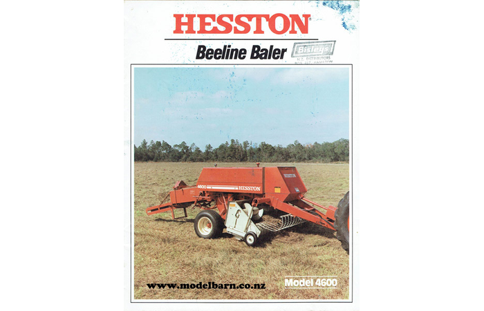 Hesston 4600 Beeline Small Square Baler Sales Brochure