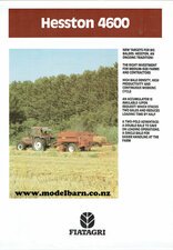 Hesston 4600 Small Square Baler Sales Brochure-hesston-Model Barn