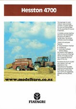Hesston 4700 Big Square Baler Sales Brochure-hesston-Model Barn